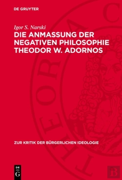 Bertrand.pt - Anmaung Der Negativen Philosophie Theodor W. Adornos