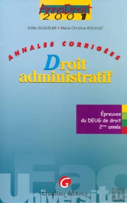 Bertrand.pt - Anna Droit 2001 ; Droit Administratif
