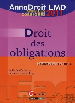 Bertrand.pt - Anna Droit 2011. Droit Des Obligations.