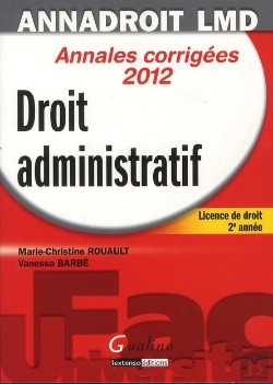 Bertrand.pt - Anna Droit 2012 . Droit Administratif,13eme Edition