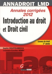 Anna Droit 2012.Introduction Au Droit Et Droit Civil,13eme Edition