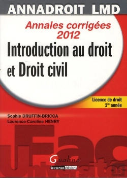 Bertrand.pt - Anna Droit 2012.Introduction Au Droit Et Droit Civil,13eme Edition