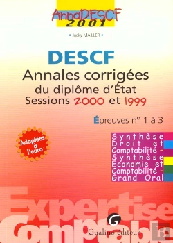 Bertrand.pt - Anna Expertise Comptable 2000 Descf ; Examen D'Etat Epreuves N.1 Et 2