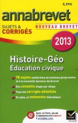 Bertrand.pt - Annabrevet 2013 Histoire-Geographie Education Civique Corriges