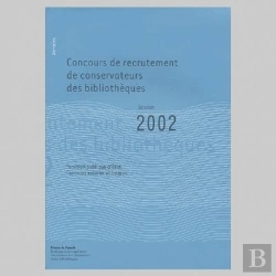 Bertrand.pt - Annales 2002 Du Concours De Conservateurs Des Bibliothèques