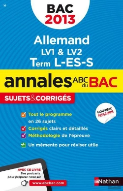 Bertrand.pt - Annales Bac 2013 Allemand L Es S Corriges N22