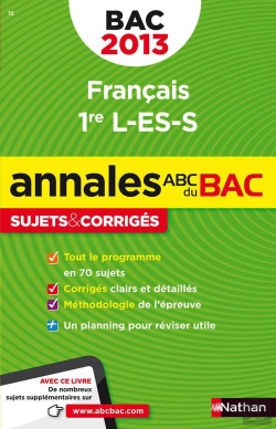 Bertrand.pt - Annales Bac 2013 Francais 1er L Es S Corriges N18