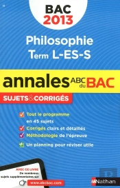 Annales Bac 2013 Philo L Es S Corriges N16