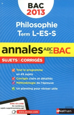 Bertrand.pt - Annales Bac 2013 Philo L Es S Corriges N16