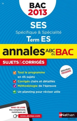 Bertrand.pt - Annales Bac 2013 Ses T Es Obli + Spi Corriges N14