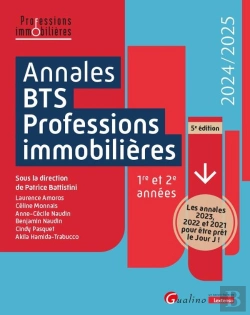 Bertrand.pt - Annales Bts : Professions Immobilières ; Les Annales 2023, 2022 Et 2021 Pour Vous Entraîner Et Être Prêt Le Jour J ! (Édition 2024/2025)