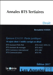 Annales Bts Tertiaires Droit