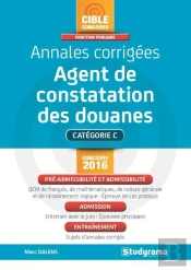 Annales Corrigees Agent De Contatation Des Douanes