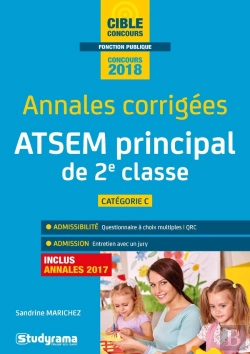 Bertrand.pt - Annales Corrigées ; Atsem Principal De 2e Classe ; Catégorie C (Concours 2018)