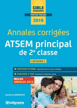 Bertrand.pt - Annales Corrigées ; Atsem Principal De 2e Classe ; Catégorie C (Concours 2019)