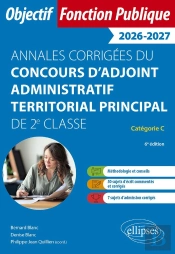 Annales Corrigées Du Concours D'Adjoint Administratif Territorial Principal De 2e Classe