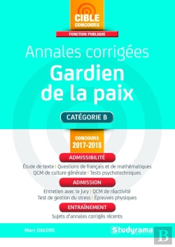 Bertrand.pt - Annales Corrigees Gardien De La Paix Concours