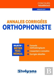 Annales Corrigees Orthophoniste