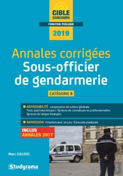 Bertrand.pt - Annales Corrigées ; Sous-Officier De Gendarmerie ; Catégorie B