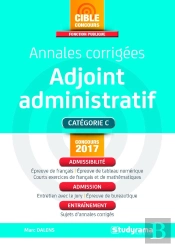 Annales Corriges Adjoint Administratif Territorial