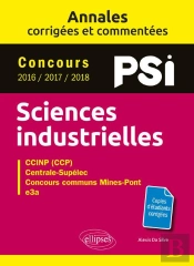 Annales Corriges De Sciences Industrielles Psi