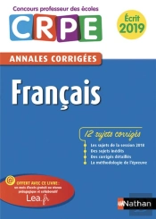 Annales Crpe Francais - Ecrit 2019
