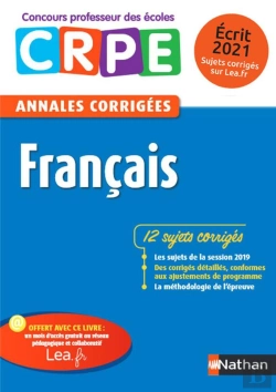 Bertrand.pt - Annales Crpe Francais - Ecrit 2020