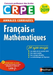 Annales Crpe Francais Et Mathematiques - Ecrit 2019