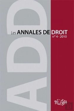 Bertrand.pt - Annales De Droit (Les). N  4 / 2010