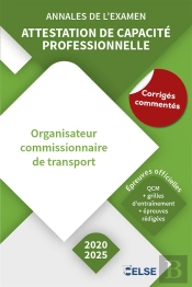 Annales De L'Examen : Attestation De Capacité Professionnelle Marchandises (2020/2025)
