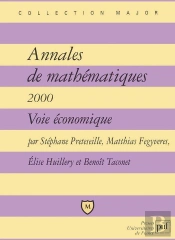Annales De Mathématiques 2000 ; Voie Économique
