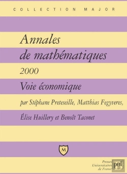 Bertrand.pt - Annales De Mathématiques 2000 ; Voie Économique
