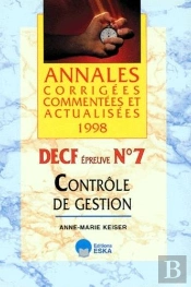 Annales Decf - Controle De Gestion 1998