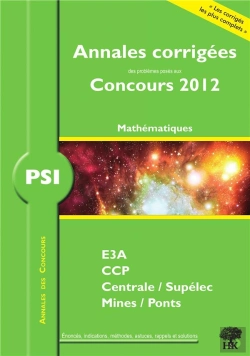 Bertrand.pt - Annales Des Concours 2012 Psi Mathematiques
