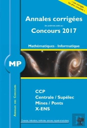 Annales Des Concours 2017 Mp Mathematiques Et Informatique