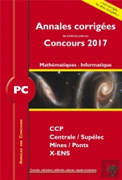 Annales Des Concours 2017 Pc Mathematiques Et Informatique