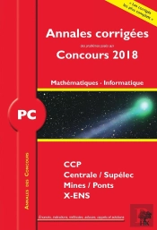Annales Des Concours 2018 - Pc Mathematiques Et Informatique