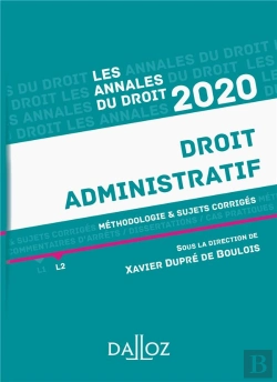 Bertrand.pt - Annales Droit Administratif 2020 - Methodologie & Sujets Corriges