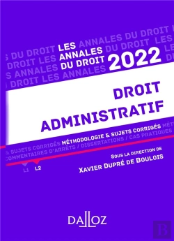 Bertrand.pt - Annales Droit Administratif 2022