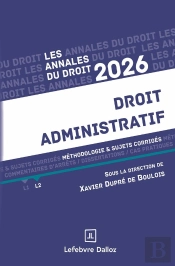 Annales Droit Administratif (Édition 2026)