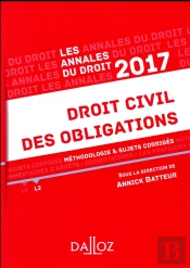 Annales Droit Civil Des Obligations 2017