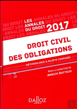 Bertrand.pt - Annales Droit Civil Des Obligations 2017