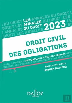 Bertrand.pt - Annales Droit Civil Des Obligations 2023
