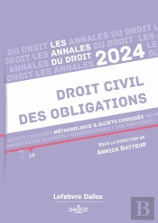 Annales Droit Civil Des Obligations 2024