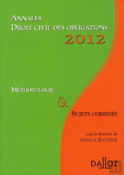 Bertrand.pt - Annales Droit Civil Des Obligations (Éditions 2012)