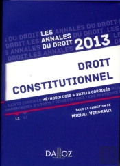 Annales Droit Constitutionnel 2013.