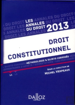 Bertrand.pt - Annales Droit Constitutionnel 2013.