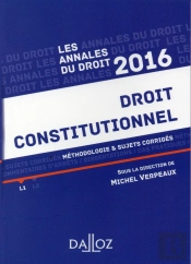 Annales Droit Constitutionnel 2016