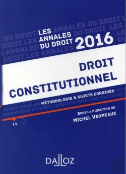 Bertrand.pt - Annales Droit Constitutionnel 2016