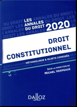 Bertrand.pt - Annales Droit Constitutionnel 2020 - Methodologie & Sujets Corriges